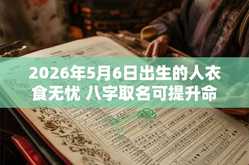2026年5月6日出生的人衣食无忧 八字取名可提升命格