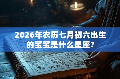 2026年农历七月初六出生的宝宝是什么星座？