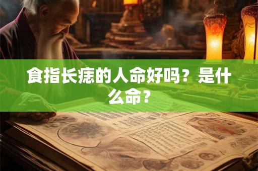 食指长痣的人命好吗？是什么命？