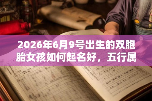 2026年6月9号出生的双胞胎女孩如何起名好，五行属什么？