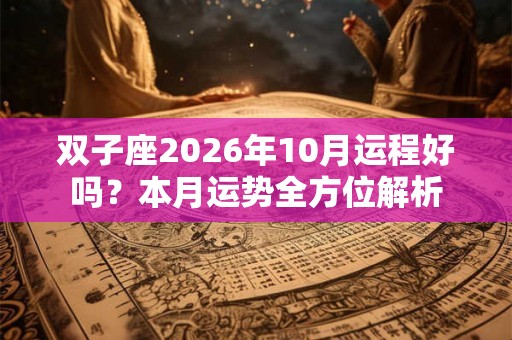 双子座2026年10月运程好吗?本月运势全方位解析 双子座2026年10月运程好吗?本月运势全方位解析