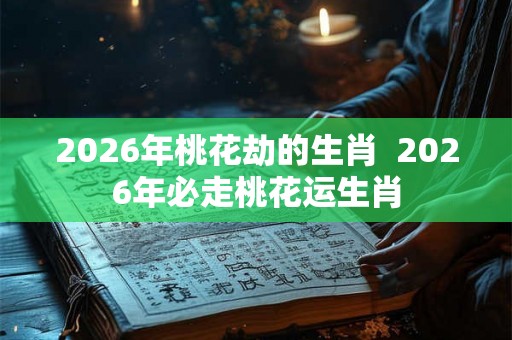 2026年桃花劫的生肖  2026年必走桃花运生肖