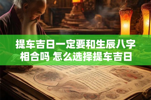 提车吉日一定要和生辰八字相合吗 怎么选择提车吉日