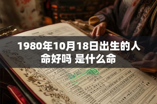 1980年10月18日出生的人命好吗 是什么命