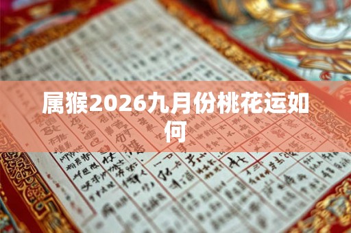 属猴2026九月份桃花运如何 属猴2026九月份桃花运如何