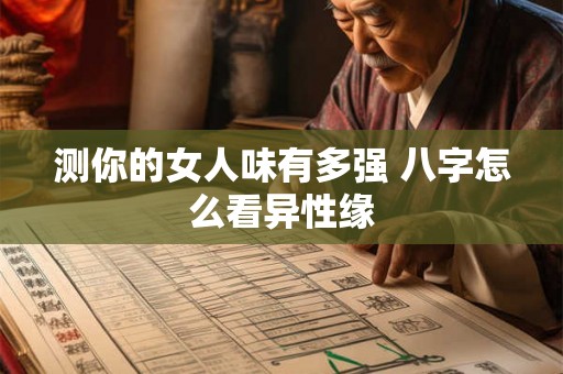 测你的女人味有多强 八字怎么看异性缘