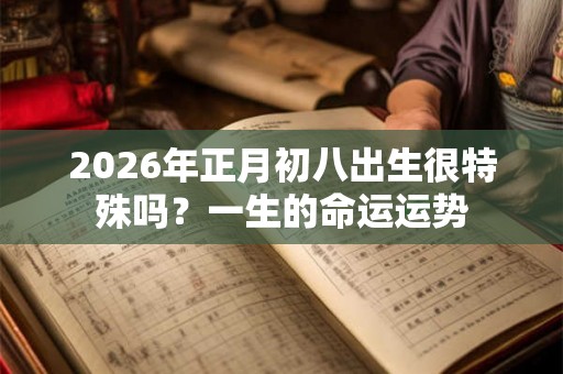 2026年正月初八出生很特殊吗？一生的命运运势