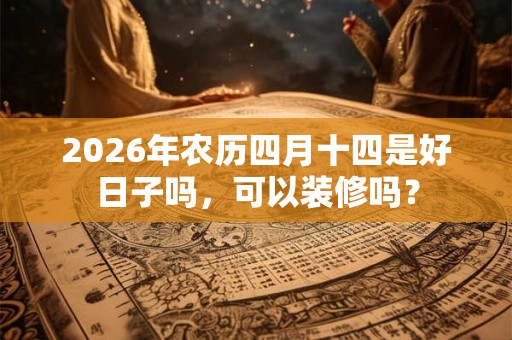 2026年农历四月十四是好日子吗,可以装修吗? 2026年农历四月十四是好日子吗,可以装修吗?