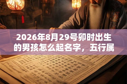2026年8月29号卯时出生的男孩怎么起名字,五行属什么 2026年8月29号卯时出生的男孩怎么起名字,五行属什么