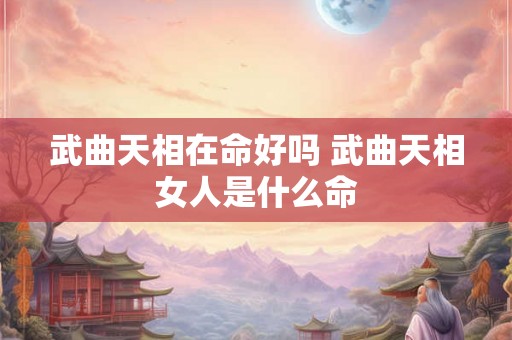 武曲天相在命好吗 武曲天相女人是什么命 武曲天相在命好吗 武曲天相女人是什么命