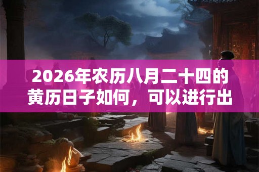 2026年农历八月二十四的黄历日子如何，可以进行出殡活动吗？