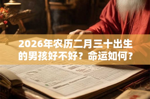2026年农历二月三十出生的男孩好不好?命运如何? 2026年农历二月三十出生的男孩好不好?命运如何?