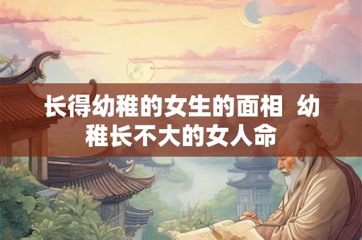 长得幼稚的女生的面相  幼稚长不大的女人命