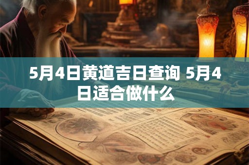 5月4日黄道吉日查询 5月4日适合做什么