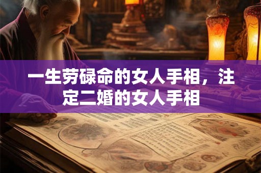 一生劳碌命的女人手相,注定二婚的女人手相 一生劳碌命的女人手相,注定二婚的女人手相