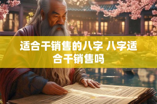 适合干销售的八字 八字适合干销售吗