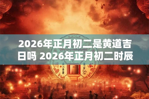 2026年正月初二是黄道吉日吗 2026年正月初二时辰吉凶一览表