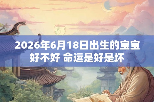 2026年6月18日出生的宝宝好不好 命运是好是坏 2026年6月18日出生的宝宝好不好 命运是好是坏