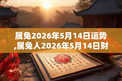 属兔2026年5月14日运势,属兔人2026年5月14日财运,生肖兔2026年5月14日运势