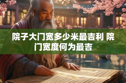 院子大门宽多少米最吉利 院门宽度何为最吉 院子大门宽多少米最吉利 院门宽度何为最吉