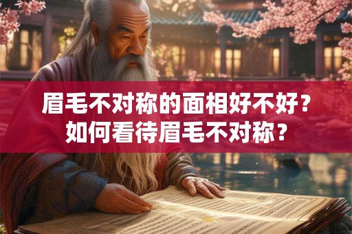 眉毛不对称的面相好不好?如何看待眉毛不对称? 眉毛不对称的面相好不好?如何看待眉毛不对称?