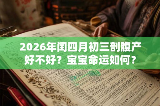 2026年闰四月初三剖腹产好不好？宝宝命运如何？