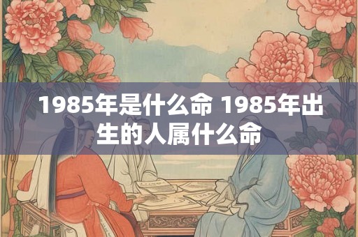 1985年是什么命 1985年出生的人属什么命