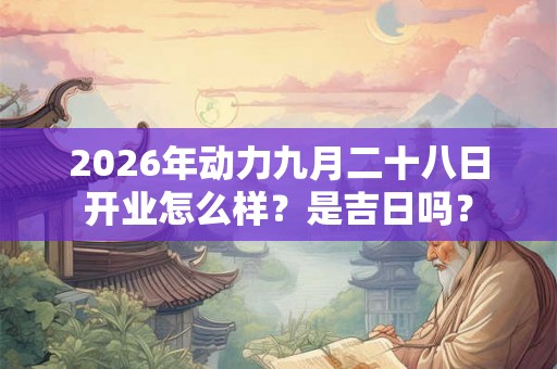 2026年动力九月二十八日开业怎么样?是吉日吗? 2026年动力九月二十八日开业怎么样?是吉日吗?