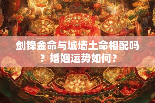 剑锋金命与城墙土命相配吗?婚姻运势如何? 剑锋金命与城墙土命相配吗?婚姻运势如何?