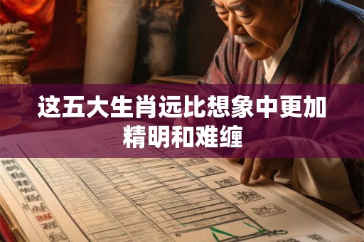 这五大生肖远比想象中更加精明和难缠