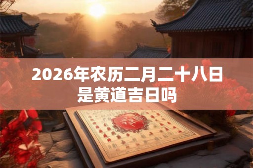 2026年农历二月二十八日是黄道吉日吗 2026年农历二月二十八日是黄道吉日吗