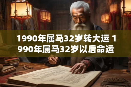 1990年属马32岁转大运 1990年属马32岁以后命运