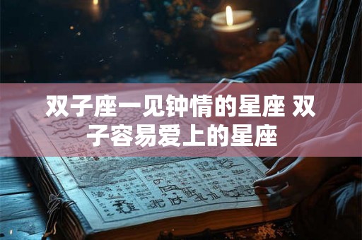 双子座一见钟情的星座 双子容易爱上的星座