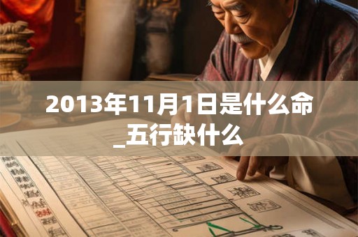 2013年11月1日是什么命_五行缺什么