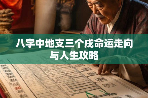 八字中地支三个戌命运走向与人生攻略