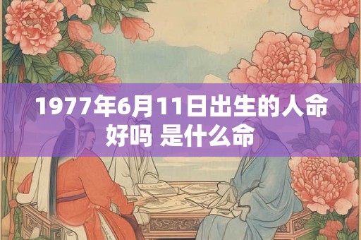 1977年6月11日出生的人命好吗 是什么命