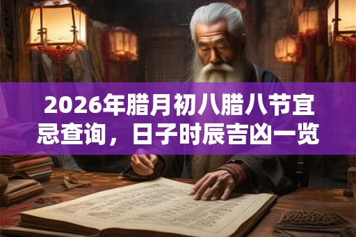 2026年腊月初八腊八节宜忌查询，日子时辰吉凶一览！