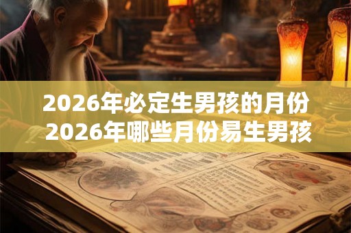 2026年必定生男孩的月份 2026年哪些月份易生男孩