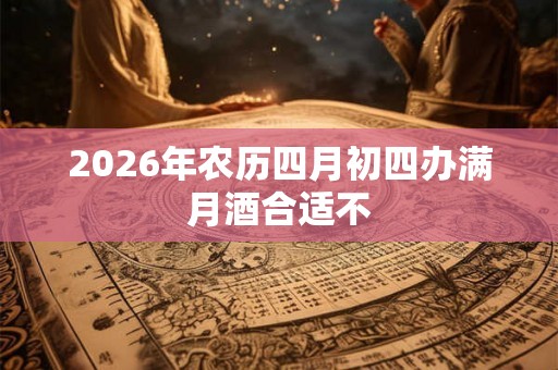 2026年农历四月初四办满月酒合适不