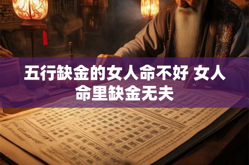 五行缺金的女人命不好 女人命里缺金无夫