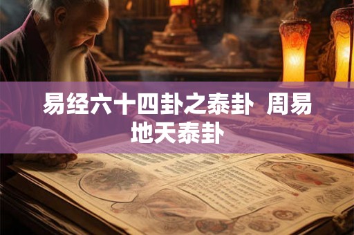 易经六十四卦之泰卦  周易地天泰卦