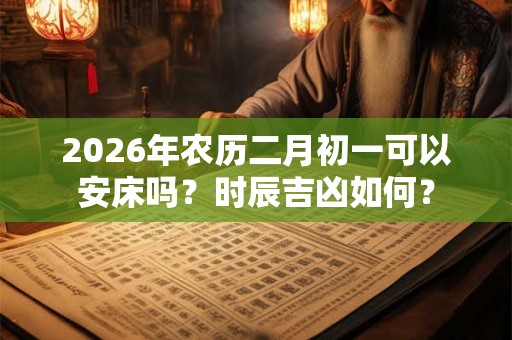2026年农历二月初一可以安床吗？时辰吉凶如何？