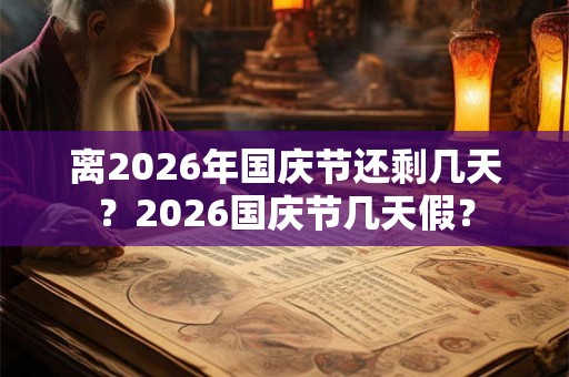 离2026年国庆节还剩几天？2026国庆节几天假？