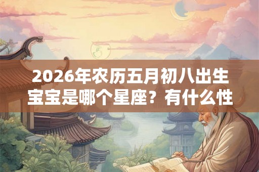 2026年农历五月初八出生宝宝是哪个星座？有什么性格命运？