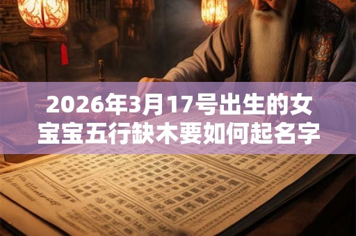 2026年3月17号出生的女宝宝五行缺木要如何起名字 2026年3月17号出生的女宝宝五行缺木要如何起名字