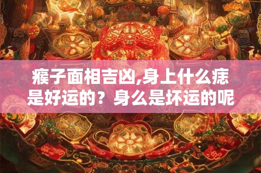 瘊子面相吉凶,身上什么痣是好运的？身么是坏运的呢？