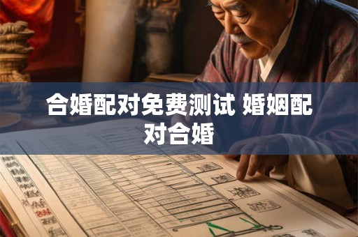合婚配对免费测试 婚姻配对合婚