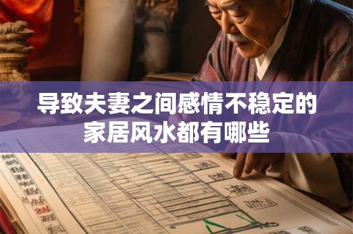 导致夫妻之间感情不稳定的家居风水都有哪些 导致夫妻之间感情不稳定的家居风水都有哪些