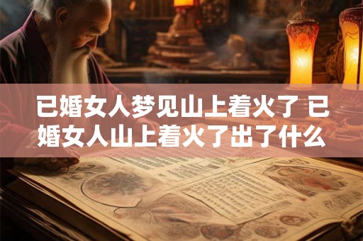 已婚女人梦见山上着火了 已婚女人山上着火了出了什么事