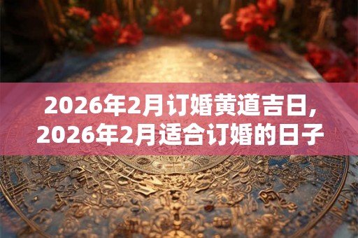 2026年2月订婚黄道吉日,2026年2月适合订婚的日子 2026年2月订婚黄道吉日,2026年2月适合订婚的日子